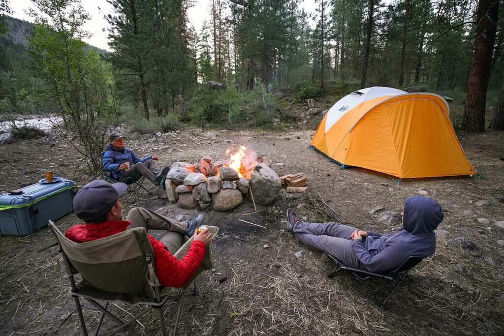 Camping-Tents-(sitting-around-campfire-next-to-REI-Base-Camp-6)